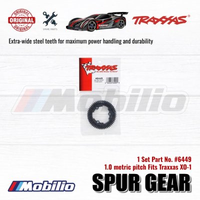 Traxxas Part #6449 Spur Gear 54-Tooth 1.0 Metric Pitch for XO-1 Maxx E-Revo