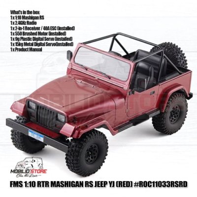 FMS ROCHOBBY Mashigan RC Rock Crawler RS Red 4WD RTR Adventure