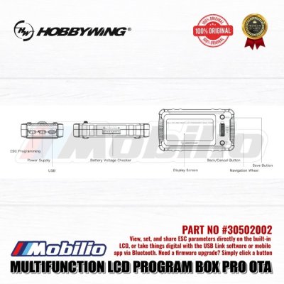 Hobbywing Part #30502002 Multifunction LCD Program Box Pro OTA