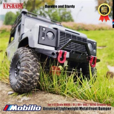 Upgrade Part Universal Lightweight Metal Front Bumper for 1:12 Scale MN90 91 99 99S 98 RC Crawler Car
