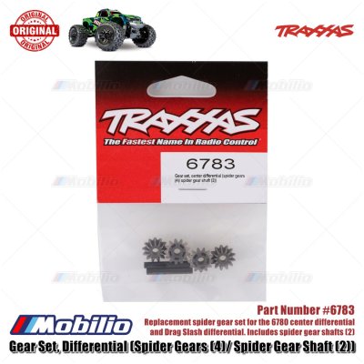 Traxxas Part #6783 Spider Gears & Shaft for the 6780 Center Differential Drag Slash Hoss Rustler Stampede