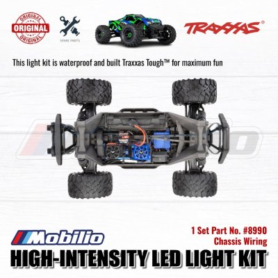 Traxxas Part #8990 Maxx LED Light Kit High-Intensity with Bumper Front Rear for RC Monster Trucks