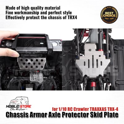 Metal Chassis Armor Axle Protector for TRAXXAS TRX-4 1/10 RC Crawler