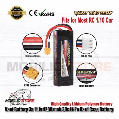 Vant Battery 3S 11.1 Volt 4200 mAh 30C Li-Polymer Hard Case Battery