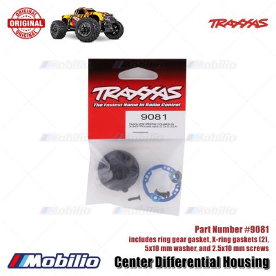 Traxxas Part #9081 Center Differential Housing Set for RC Hoss Rustler Stampede 4x4 Monster Trucks