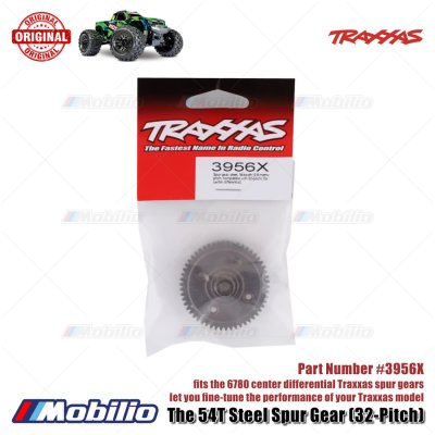 Traxxas Part #3956X 54T Steel Spur Gear 32-pitch fits The 6780 Center Differential for RC Hoss Rustler Stampede