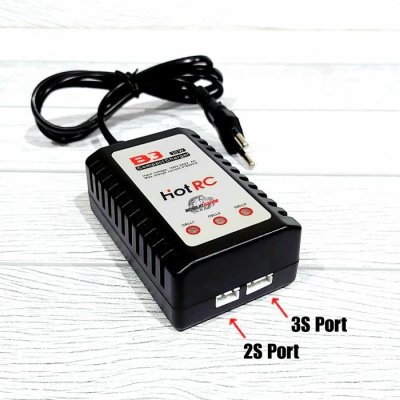 Battery Compact Charger New B3 HotRC Baterai Pack LiPo Li-Ion 2S 3S