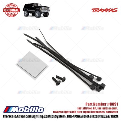 Traxxas Part #8091 Installation kit Pro Scale Advanced Lighting Control System TRX-4 Chevrolet Blazer 1969 & 1972