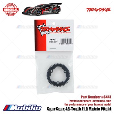 Traxxas Part #6447 Spur Gear 46T 1.0 Metric Pitch for RC XO-1 E-Revo Maxx