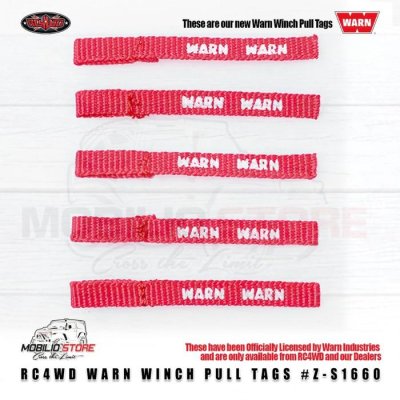 RC4WD Warn Winch Pull Tags - Accessories Part RC Crawler Adventure