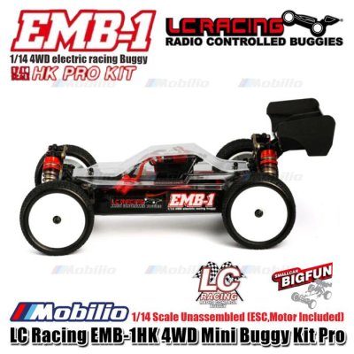 LC Racing EMB-1HK 4WD Mini Buggy Kit Pro 1/14 Scale Unassembled (ESC,Motor Included)