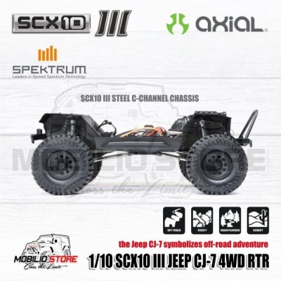 Axial SCX10 III JEEP CJ-7 1/10 Ready To Run RC Crawler Adventure RTR