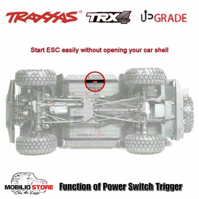 Power Switch Trigger Bracket Upgrade Easy Start ESC for Traxxas TRX4