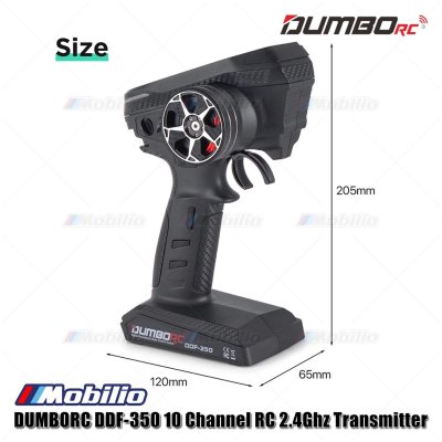 DumboRC DDF-350 10CH Remote Controller 10 Channel 2.4Ghz Transmitter