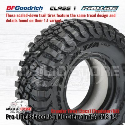 Pro-Line Class 1 BFGoodrich Mud-Terrain KM3 1.9" Tires 1/10 RC Car