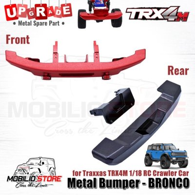 Upgrade Part Metal Front Rear Bumper Suitable for Bronco Traxxas TRX4M