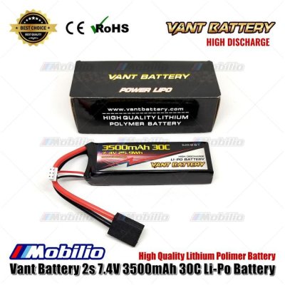 Vant Battery 2s 7.4V 3500mAh 30C Li-Po Battery High Quality TRX Connector for Traxxas RC Car