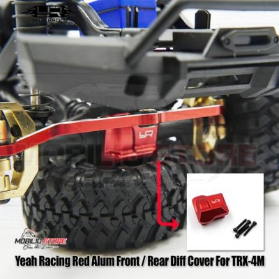 Upgrade Part - Yeah Racing Metal FrontRear Diff Cover Red for TRX4M