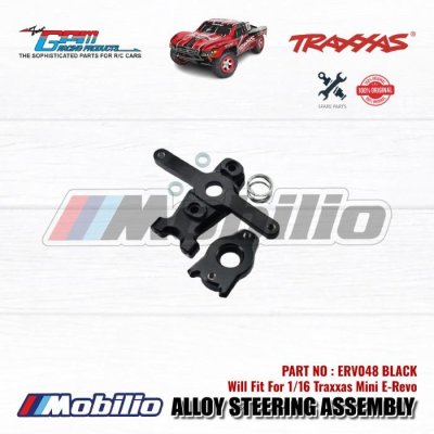 GPM Part #ERV048 Alloy Steering Assembly for Traxxas 1:16 Mini E-Revo - 3 Pcs