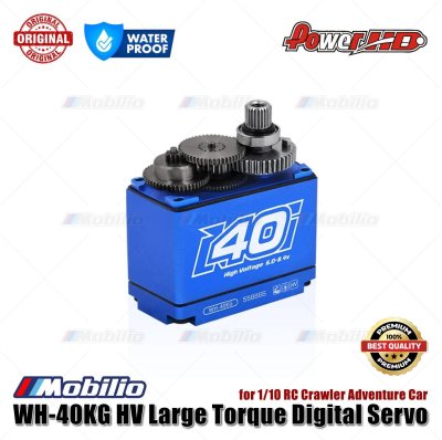 Power HD WH-40KG HV Large Torque Digital Servo Waterproof for 1/10 RC Crawler Adventure Car