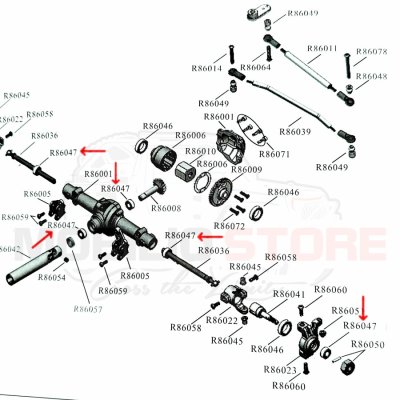 Spare Part RGT R86047 Metal Ball Bearing RC Rock Crawler 110