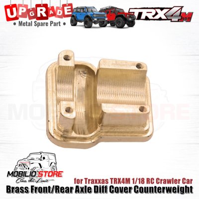 Upgrade Part Brass F/R Axle Diff Cover Counterweight for Traxxas TRX4M