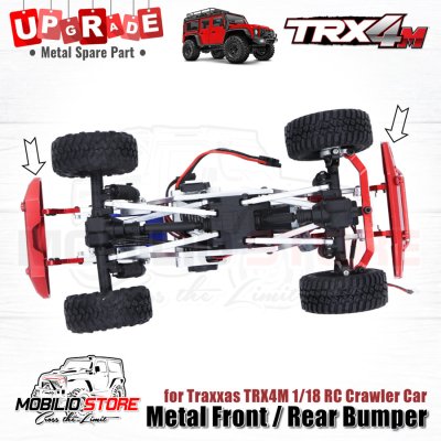 Upgrade Part Metal Front Rear Bumper for 1/18 RC Crawler Traxxas TRX4M