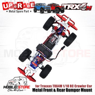 Upgrade Parts - Metal Front Rear Bumper Mounts for 1/18 Traxxas TRX4M