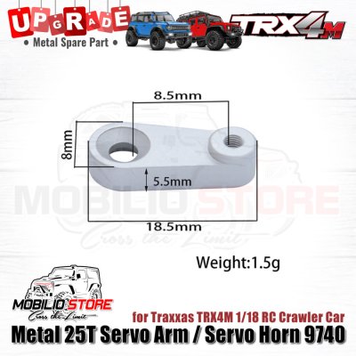 Upgrade Part - Metal 25T Servo Arm Servo Horn 9740 for Traxxas TRX4M