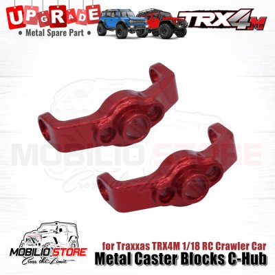 Upgrade Part - Metal Caster Blocks C-Hub for 1/18 RC Car Traxxas TRX4M