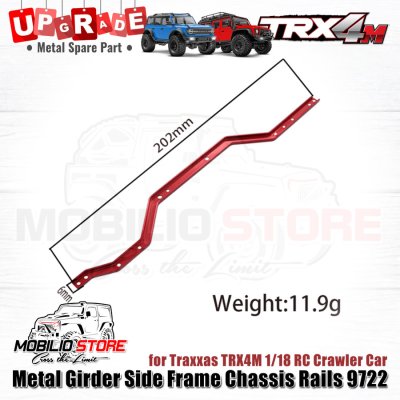 Upgrade Part Metal Girder Side Frame Chassis Rails for Traxxas TRX4M