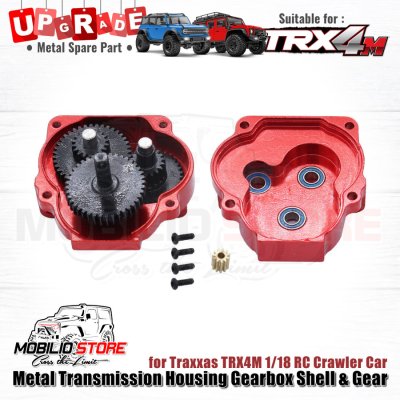 Metal Transmission Housing Gearbox Shell with Gear for Traxxas TRX4M