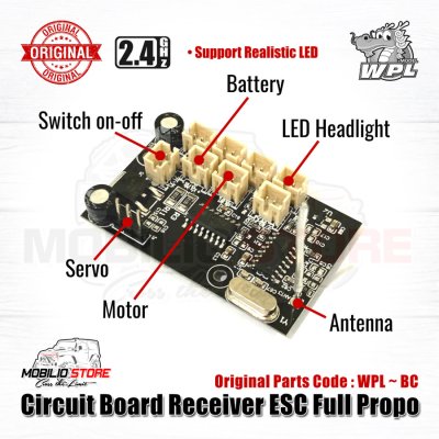 Original Part - Circuit Board Receiver ESC Full Propo RC WPL - XX-738R