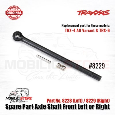 Spare Part Axle Shaft Front Left 8228 or Right 8229 for Traxxas TRX4 - 8229 - Right