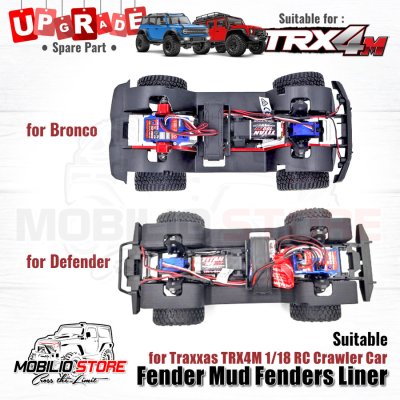 Upgrade Part Fender Mud Fenders Liner for Traxxas TRX4M RC Crawler