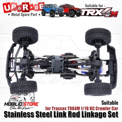 Upgrade Stainless Steel Link Rod Linkage Set Traxxas TRX4M RC Crawler