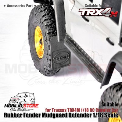 Rubber Fender Mudguard Defender 1/18 Scale Traxxas TRX4M RC Crawler