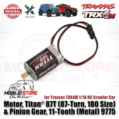 Traxxas Motor Titan 87T 180 with Metal Pinion Gear 11T f/ TRX4M #9775