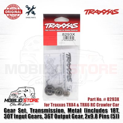 Metal Gear Set Transmission 18T 30T 36T with Pin for TRX4 TRX6 #8293X