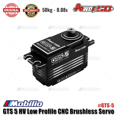 Power HD GTS 5 HV Low Profile Brushless Servo - 50kg - 0.08s #GTS-5