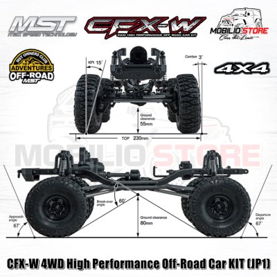 RC MST CFX-W JP1 18 4WD Front Motor High Performance Crawler KIT