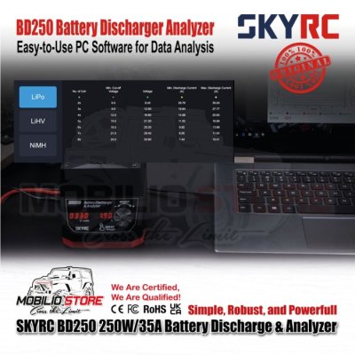 SKYRC BD250 250W 35A LiPo/LiHV/NiMH Discharger and Battery Analizer