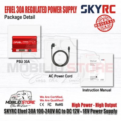 SKYRC Efuel 540W 30A 12-18V 10A Fuse DC Power Supply Adapter