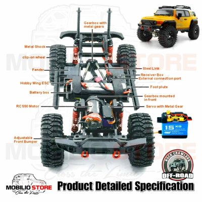 RGT EX86120 FJ Dessert Fox 1/10 RTR Rock Crawler Off Road RC Car 4WD