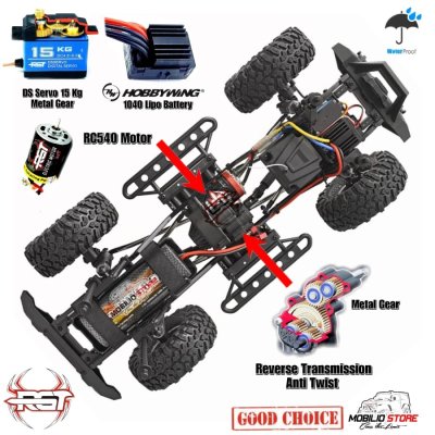 RGT EX 86100 V2 1:10 Scale Rock Crawler Cruiser 4WD Offroad RTR