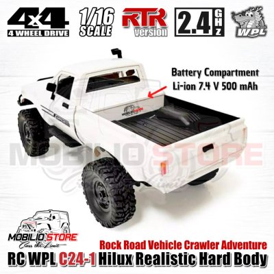 RC Cars - New WPL C24-1 White Full Propo RTR Off Road Racing 4WD - C24-1