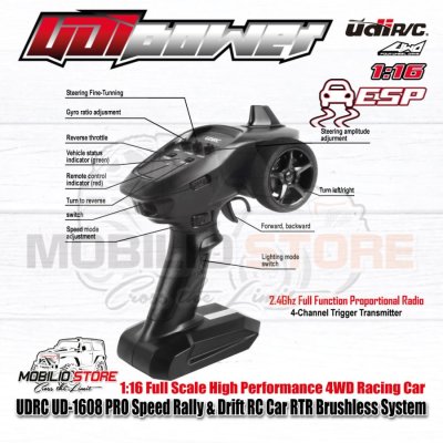 UDIRC UD-1608 PRO Beetle Speed Rally & Drift RC RTR Brushless System