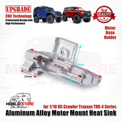 Aluminum Alloy Motor Mount Heat Sink for 1/10 RC Crawler Traxxas TRX-4