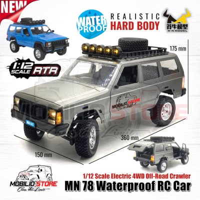 RC MN78 Waterproof Jeep Cherokee 213 1/12 Scale 4WD Crawler Car RTR