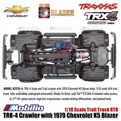 Traxxas TRX-4 1979 Chevrolet K5 Blazer 4X4 1/10 Scale Trail Truck TRX4 RC Crawler Adventure